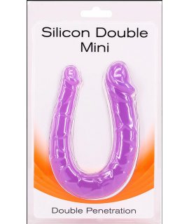 Двусторонний минифаллоимитатор Silicon Double Mini