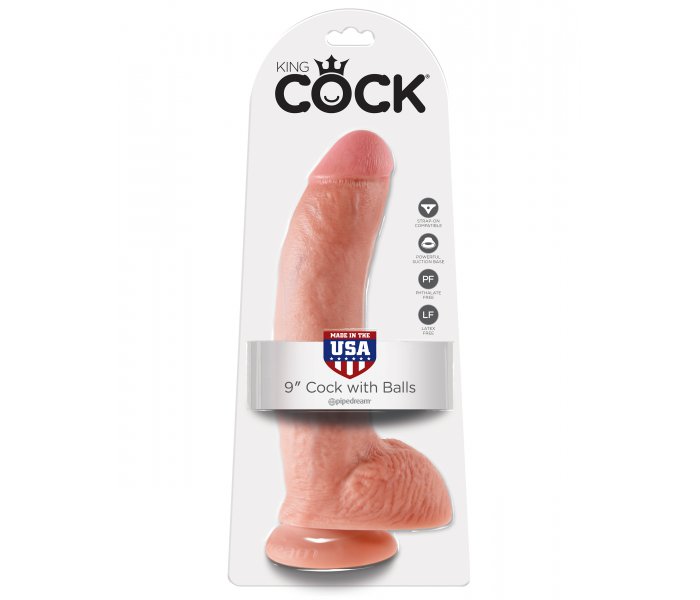 Фаллоимитатор на присоске 9 Cock with Balls