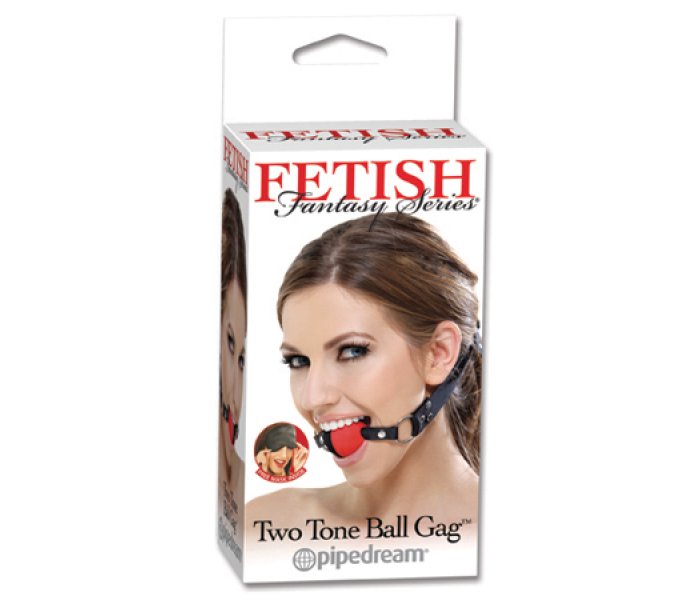 Кляп Fetish Fantasy Series Two Tone Ball Gag черный с красным