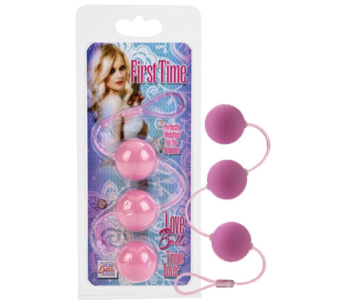 Вагинальные шарики First Time Love Balls Triple Lover - Pink