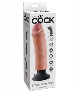 Вибромассажер реалистик на присоске 3 в 1, 8 Vibrating Cock