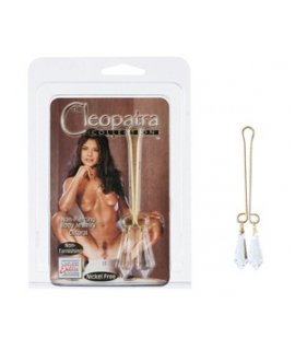 Зажимы для половых губ Cleopatra Collection Clitoral Jewelry с кристаллами прозрачные