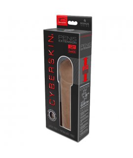 Насадка удлинитель CyberSkin- 2 inch Xtra Thick Transformer Penis Extension™, Dark