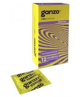 GANZO SENSE (12 шт) (Тонкие)