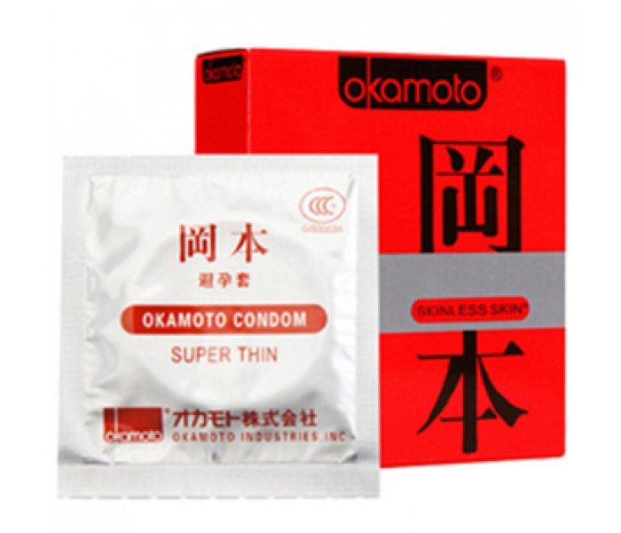 OKAMOTO (3 шт) Skinless Skin Super Thin (Ультратонкие)