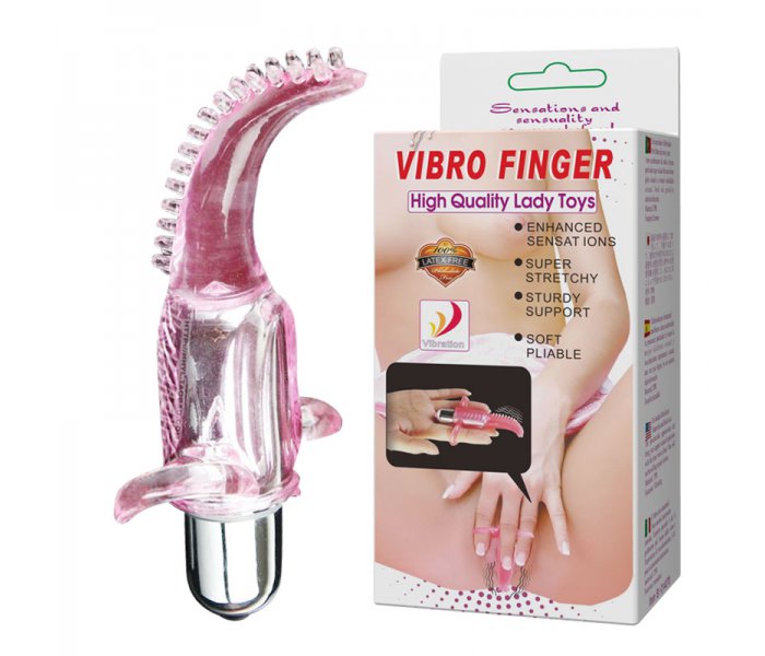 Вибромассажер стимулятор клитора на пальцы Vibro Finger