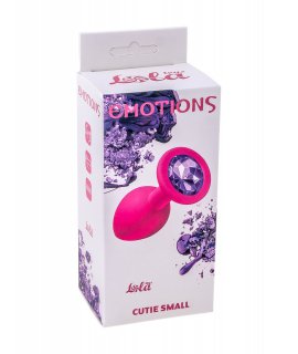 АНАЛЬНАЯ ПРОБКА EMOTIONS CUTIE SMALL PINK DARK PURPLE CRYSTAL