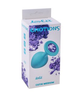 АНАЛЬНАЯ ПРОБКА EMOTIONS CUTIE MEDIUM TURQUOISE PINK CRYSTAL