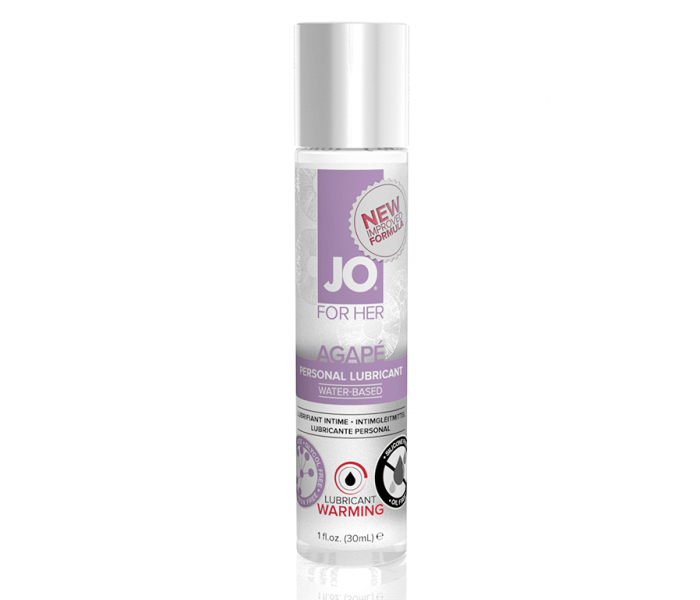 Возбуждающий легкий гипоаллергенный лубрикант JO AGAPE WARMING, 1 oz (30 мл)