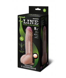 ФАЛЛОИМИТАТОР "F" LINE НА ПРИСОСКЕ, L 250 мм D 48