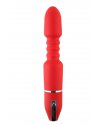 ВИБРАТОР TOYFA BLACK&RED, 10 РЕЖИМОВ ВИБРАЦИИ, КРАСНЫЙ, 28 СМ, O4,5 СМ