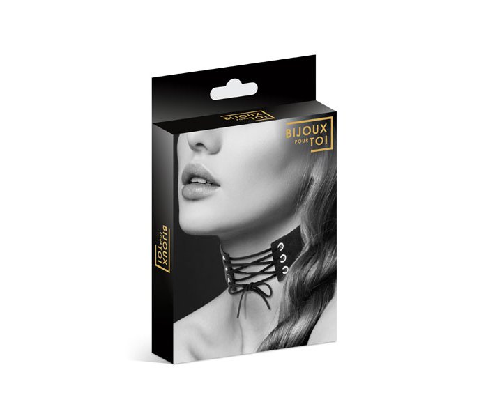 Чокер с шнуровкой CHOKER LACET NOIR