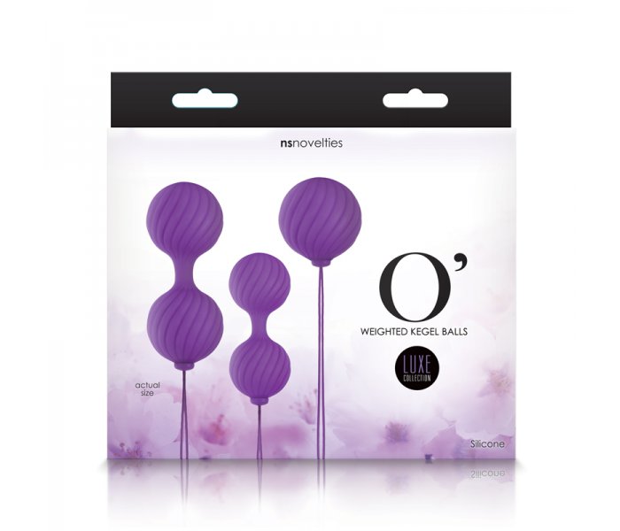 Набор вагинальных шариков Luxe - O' - Weighted Kegel Balls - Purple