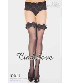 94115 / Чулки “CindyLove” черные , OS, Black