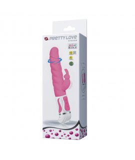 Вибромассажер  со стимулятором клитора, 12 ф-ций