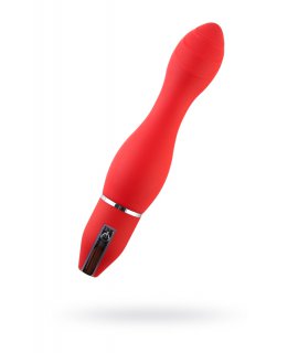 АНАЛЬНЫЙ СТИМУЛЯТОР BLACK & RED BY TOYFA, 10 РЕЖИМОВ ВИБРАЦИИ, ВОДОНЕПРОНИЦАЕМЫЙ, СИЛИКОН