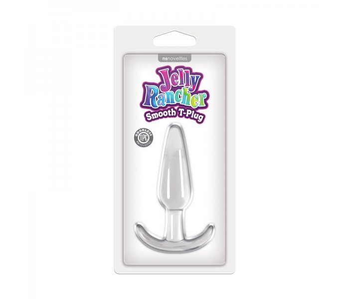 Анальная пробка прозрачная Jelly Rancher - T-Plug - Smooth - Clear