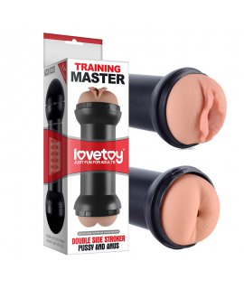 Мастурбатор двусторонний Lovetoy "Training Master Pussy and Anus", Flesh