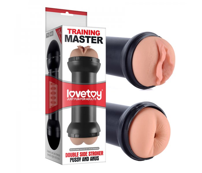 Мастурбатор двусторонний Lovetoy "Training Master Pussy and Anus", Flesh