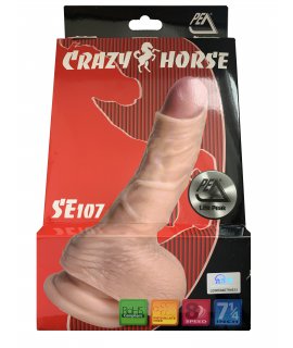 Вибромассажёр реалистичный Pea "Crazy Horse" 19 см