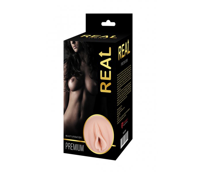 Реалистичный односторонний мастурбатор Real Women Dual Layer с двойной структурой 15,5х8,