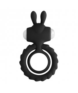 Виброкольцо Love Moment "Rabbit", Black