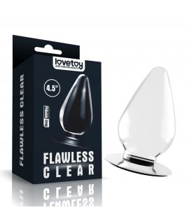 Анальная пробка "Flawless Clear Anal Plug 4.5", Прозрачный