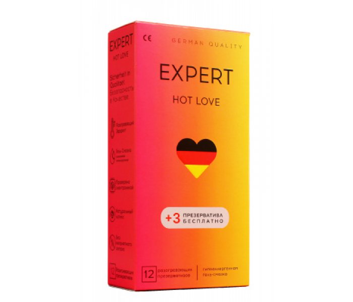 EXPERT HOT LOVE № 12+3 (С РАЗОГРЕВАЮЩИМ ЭФФЕКТОМ)