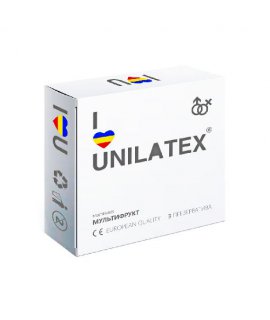 UNILATEX "MULTIFRUITS" цветные ароматизированные, 3 шт.