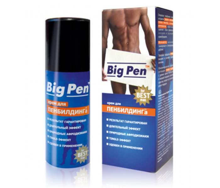 Крем "Big pen" для увеличения полового члена 50 мл.