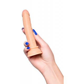Анальный фаллоимитатор, PVC, телесный, 14 см (в пакете)
