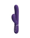 Фиолетовый вибратор-кролик с пульсацией 22,8см Baile Pretty Love Perdita