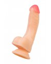 Реалистичный фаллоимитатор RealStick Nude Nash, PVC, телесный, 18 см