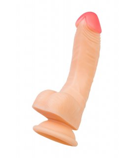 Реалистичный фаллоимитатор RealStick Nude Nash, PVC, телесный, 18 см