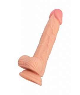Реалистичный фаллоимитатор RealStick Nude Baz, PVC, телесный, 19 см