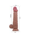 Фаллоимитатор на присоске "Sliding Skin 9,4", Тёмный