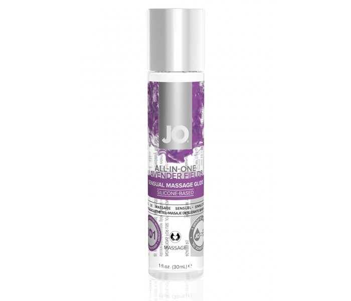 Массажный гель All-In-One Massage Glide Lavender с ароматом лаванды - 30 мл.