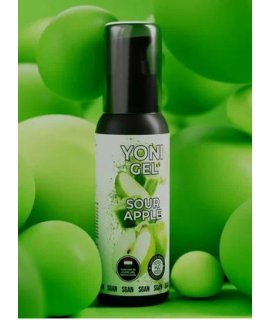 Лубрикант для орального секса SGAN YONI GEL со вкусом кислого яблока, 100 мл