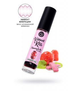 Бальзам для губ SECRET PLAY с эффектом вибрации, со вкусом клубничной жвачки, 6 гр