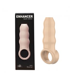 Насадка на член "Enhancer Ripple Sleeve", Светлый