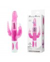 Вибромассажер ротатор с анальным и клиторальным стимулятором PRETTY BUNNY