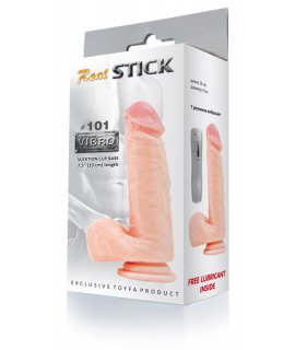 Вибратор RealStick #101 телесный 19 см 7 режимов вибрации