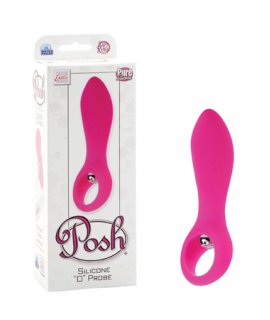 Анальный стимулятор Posh Silicone “O” Probes с вибрацией розовый