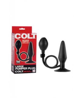 Анальная пробка-расширитель COLT LARGE PUMPER PLUG черная из силикона