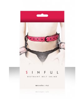 Ремень на пояс Sinful Restraint Belt Small розовый