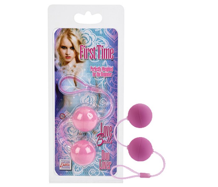 Вагинальные шарики First Time Love Balls Duo Lover - Pink