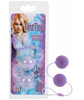 Вагинальные шарики First Time Love Balls Duo Lover - PURPLE