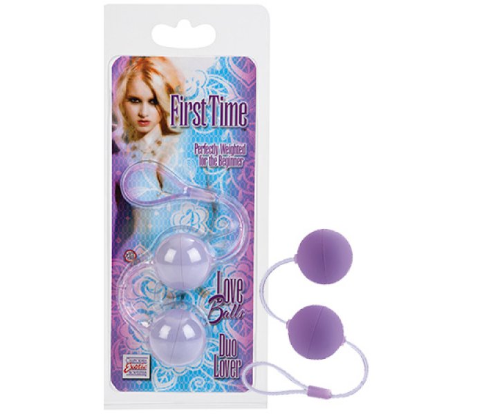 Вагинальные шарики First Time Love Balls Duo Lover - PURPLE