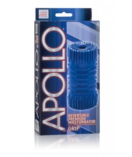 Мастурбатор Apollo Reversible Premium Masturbator Grip двусторонний голубой