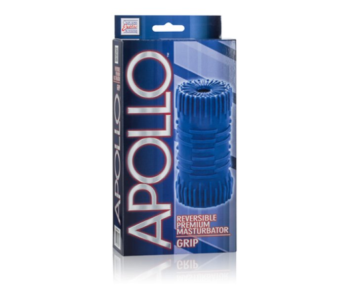 Мастурбатор Apollo Reversible Premium Masturbator Grip двусторонний голубой